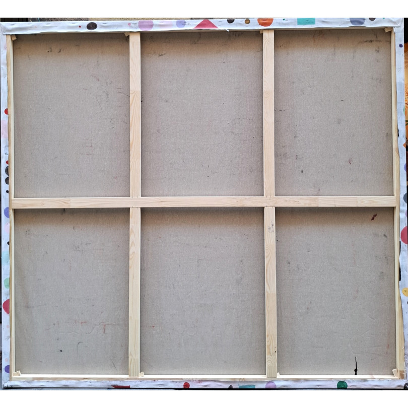 LABERINTO obra de colorida de grande formato de Pedro Martinez Marín