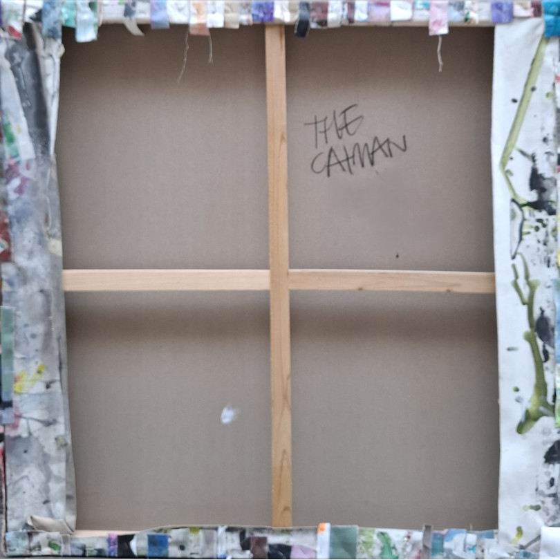 DANGER painting – Faux bibliothèque by The Catman for Ici et Là