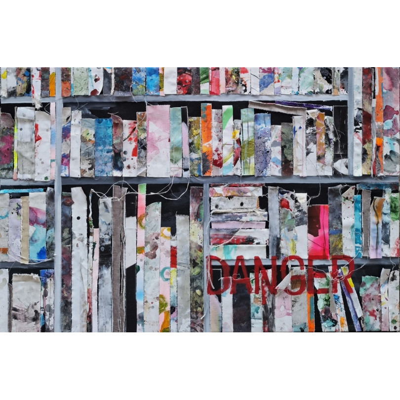 DANGER diptych artwork by The Catman for Ici et Là gallery