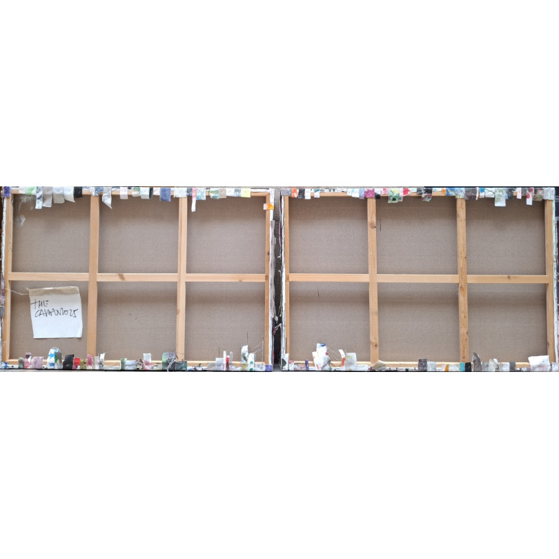 DANGER obra de The Catman. Falsa biblioteca,. Diptíco para Ici et Là