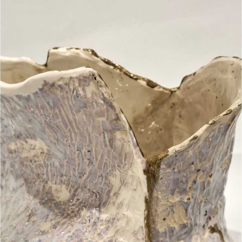 Jarrón ALGAS en porcelana, pieza única