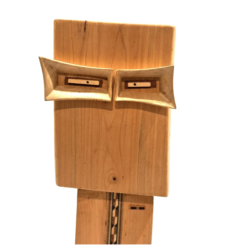 CIVIL GUARD wood sculpture, a funny and contemporary example of upcycling art