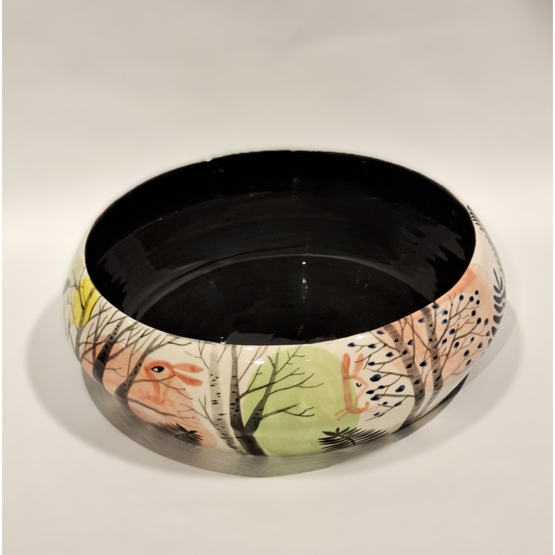 Fuente en cerámica pintada a mano por Vanessa Linares