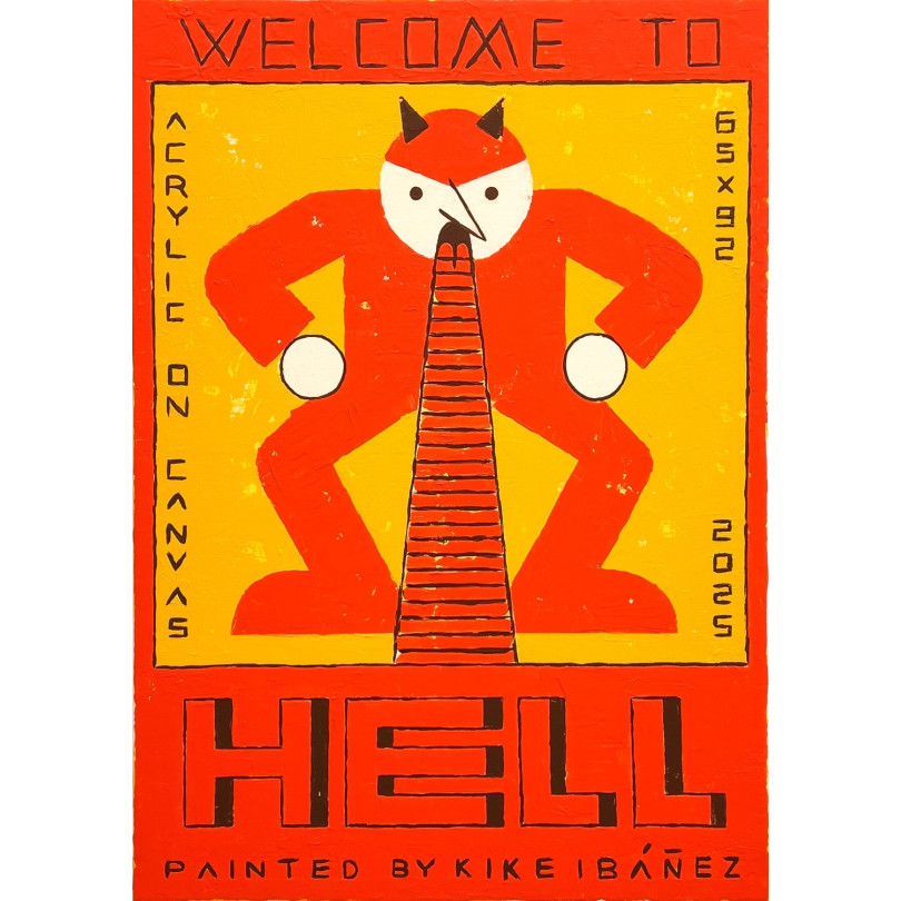 HELL cuadro de Kike Ibañez
