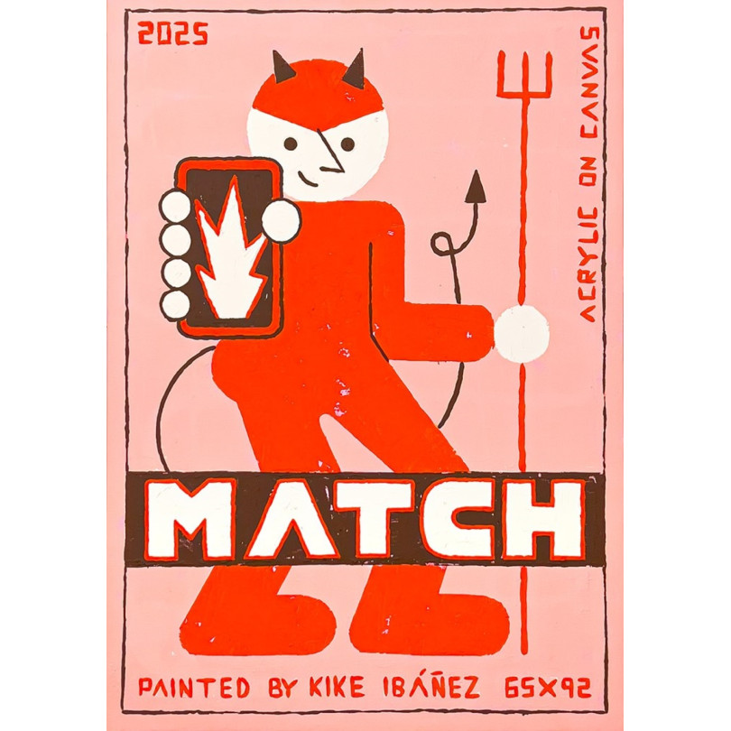 MATCH oeuvre graphique, colorée et humoristique de Kike Ibañez