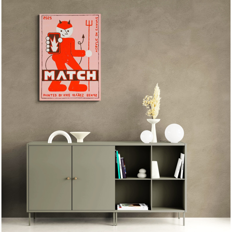 MATCH oeuvre graphique, colorée et humoristique de Kike Ibañez