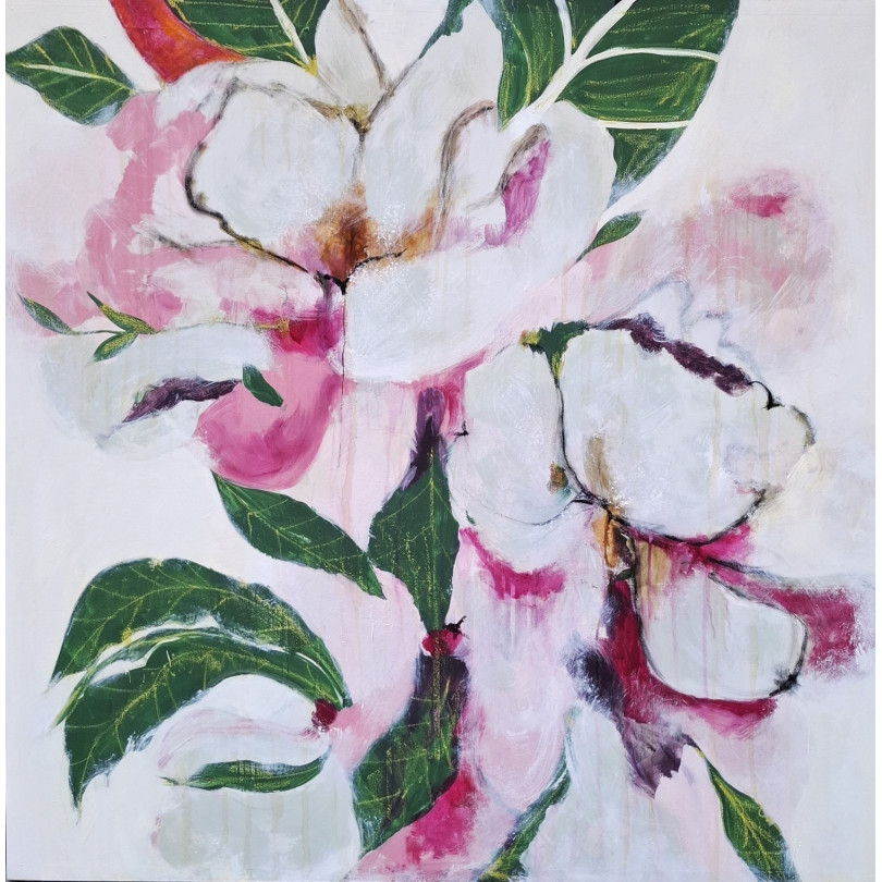 SWEET PINK FLOWERS pintura