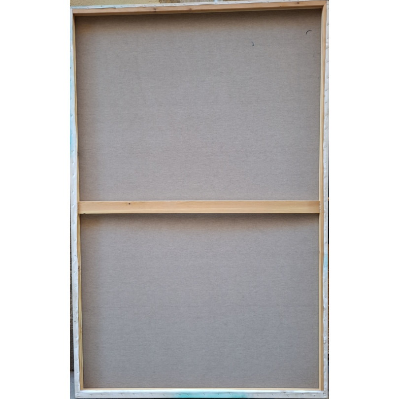 Arte abstracto acuático – Pintura contemporánea azul turquesa