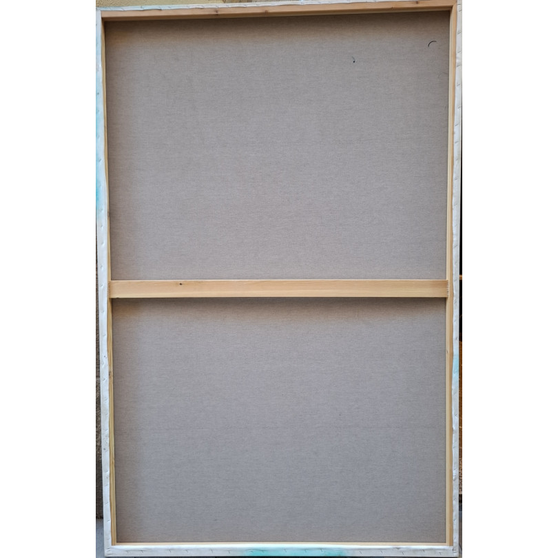 pintura abstracta inspirada en el océano y el cosmos