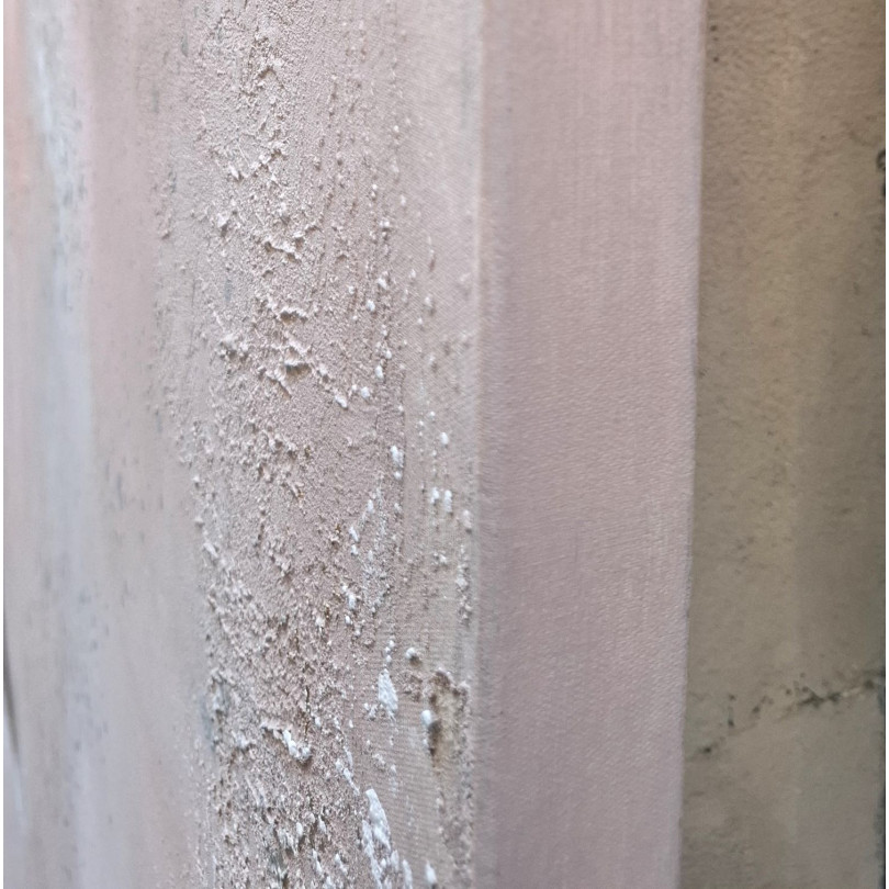 contemporary pink and beige abstract painting by Fortuny