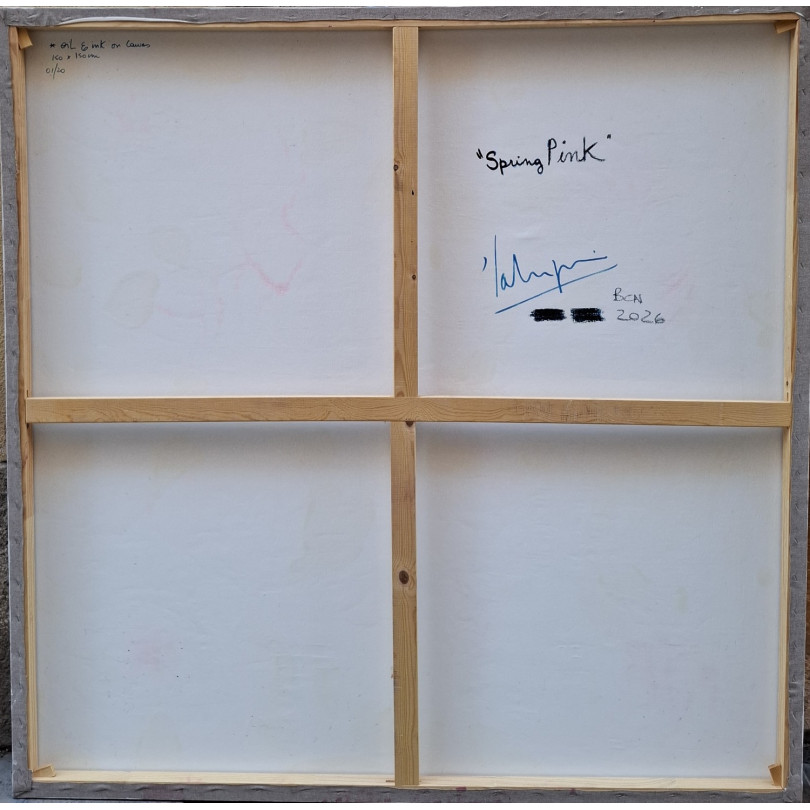 SPRING PINK  peinture florale contemporaine de K. Fabrizzi