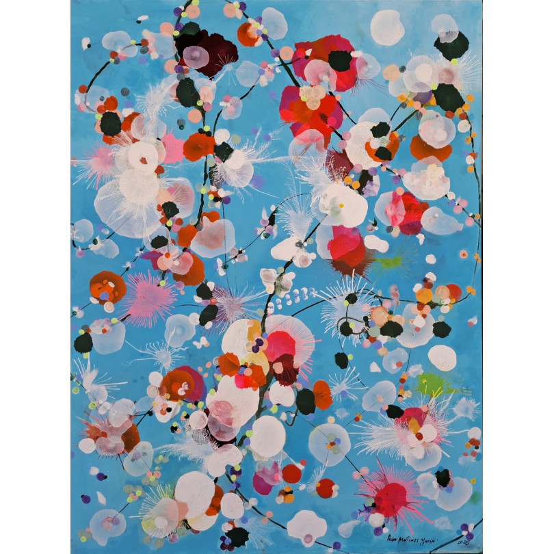 Contemporary Painting by Pedro Martinez Marín, as a Colorful Garden