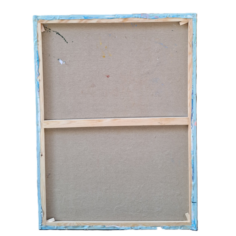 Peinture Contemporaine abstraite  repréntant des Cerisiers en Fleurs par Martinez Marín