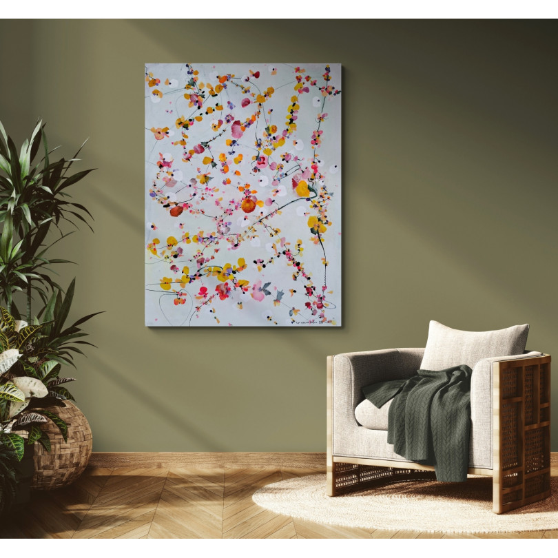 Floral contemporary painting by Martinez Marìn