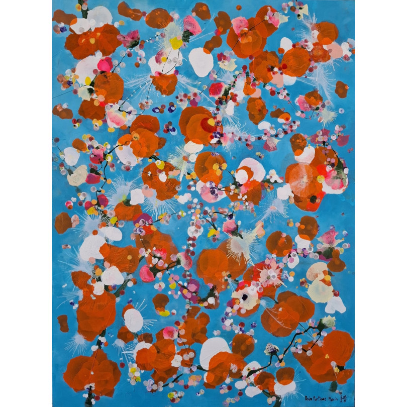 peinture Contemporaine - Explosion de Couleurs