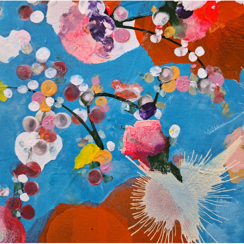 Color brust for this contemporary painting by Martinez Marín