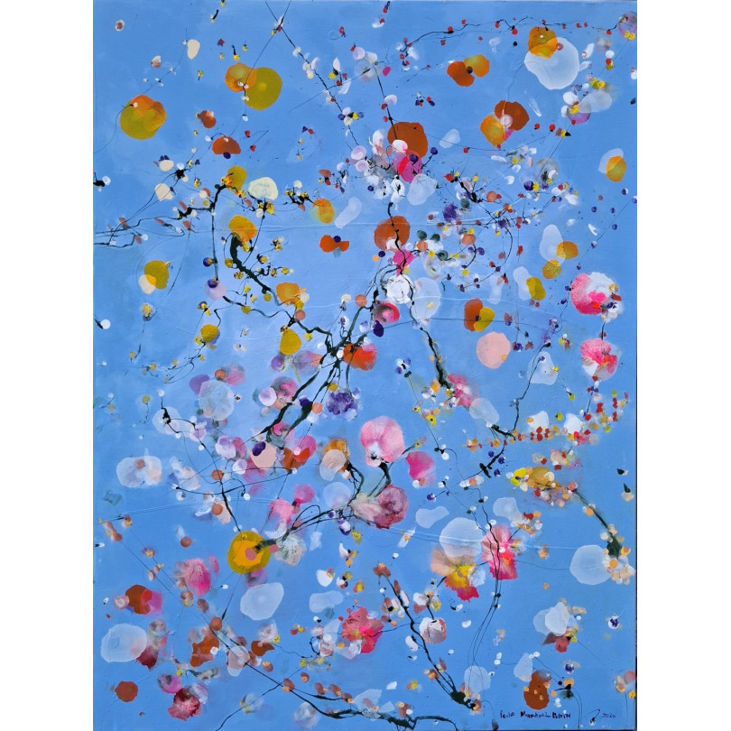 Danse Printanière – Peinture Contemporaine colorée et florale