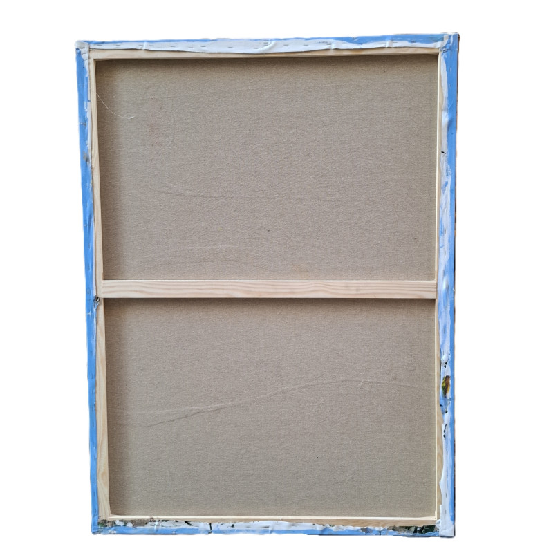 Pintura abstracta contemporánea que evoca una danza primaveral