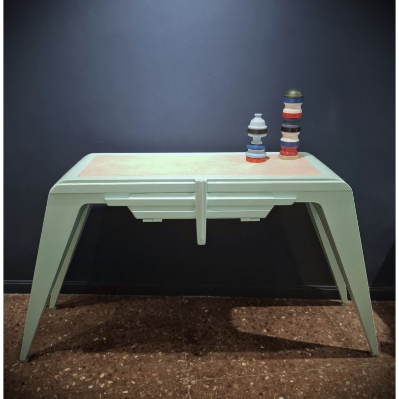 PEGASO consola, mueble de artista en metal lacado