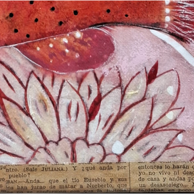 petit tableau Poisson Rouge de Fabrizzi