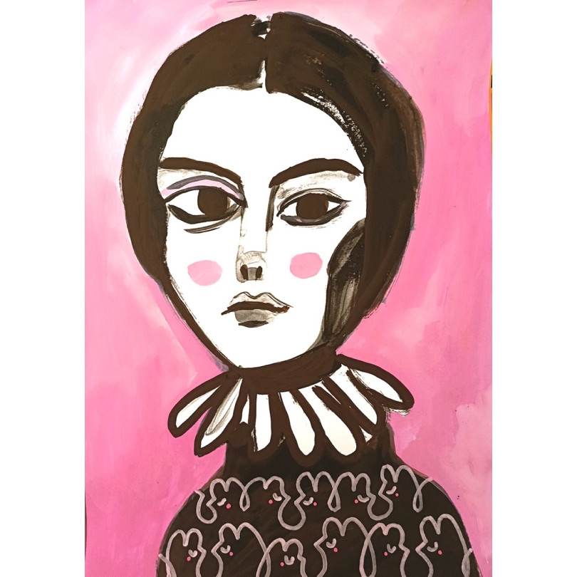EIRA retrato. Obra orginal sobre papel
