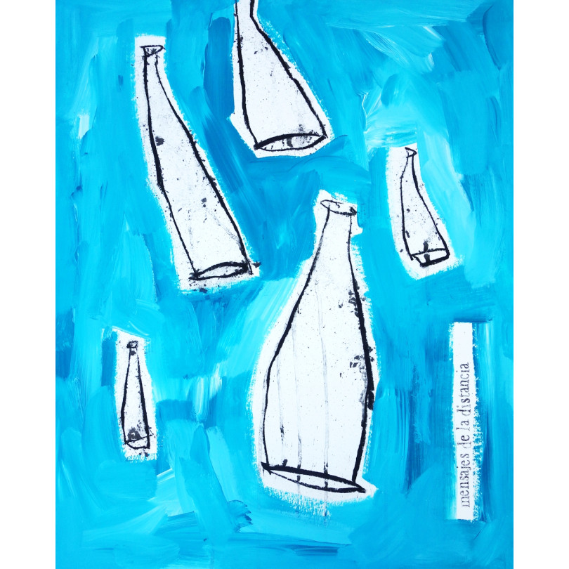 BOTELLAS, limited serie hand painted arwork by The Catman