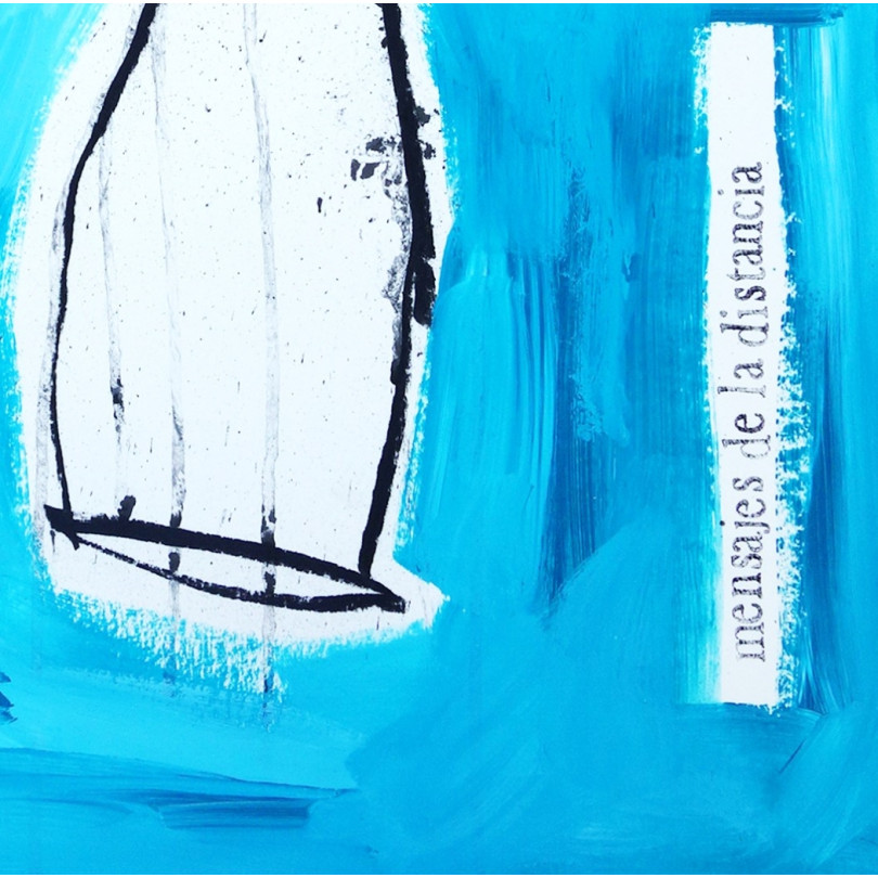 BOTELLAS, affiche dessinée et peinte à la main par The Catman