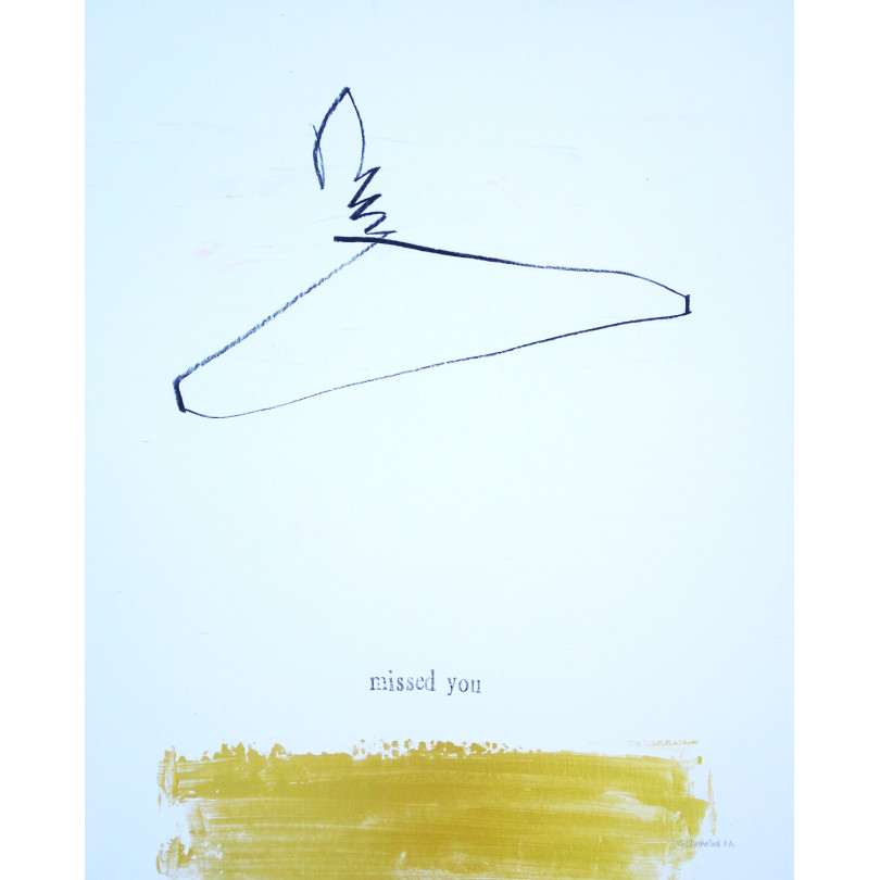 MISSED YOU hand painted poster by The Catman