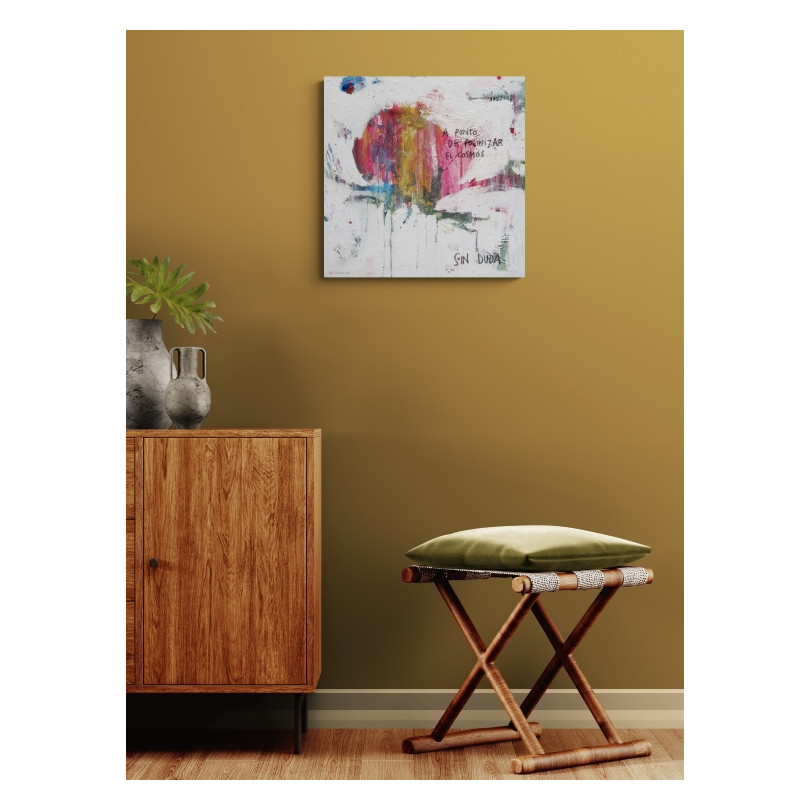 SIN DUDA small floral painting by The Catman