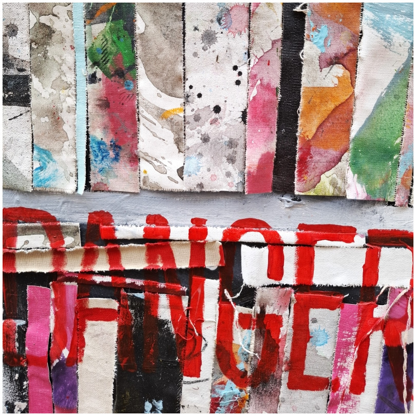DANGER/ BIBLIOTECA tableau illusion de The Catman