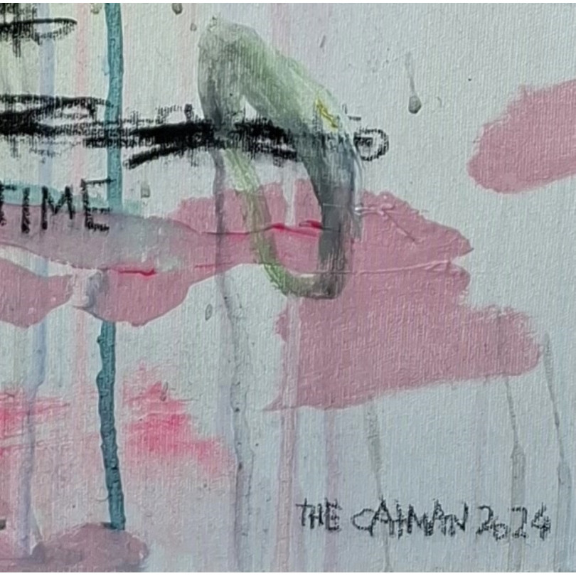 YOUR PARTICULAR SPRINGTIME grande toile abstraite et colorée de The Catman