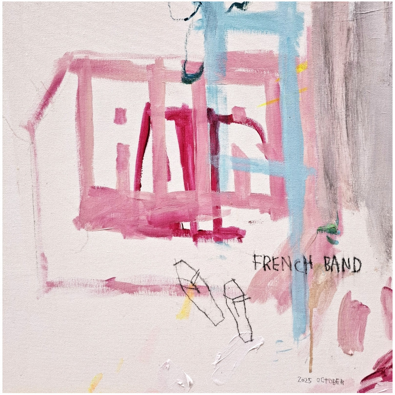 FRENCH BAND Large format abstract by the Barcelona artist The Catman