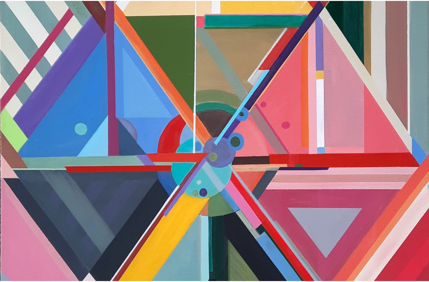 The AD Infinitum collection of geometric art painting by Mainman