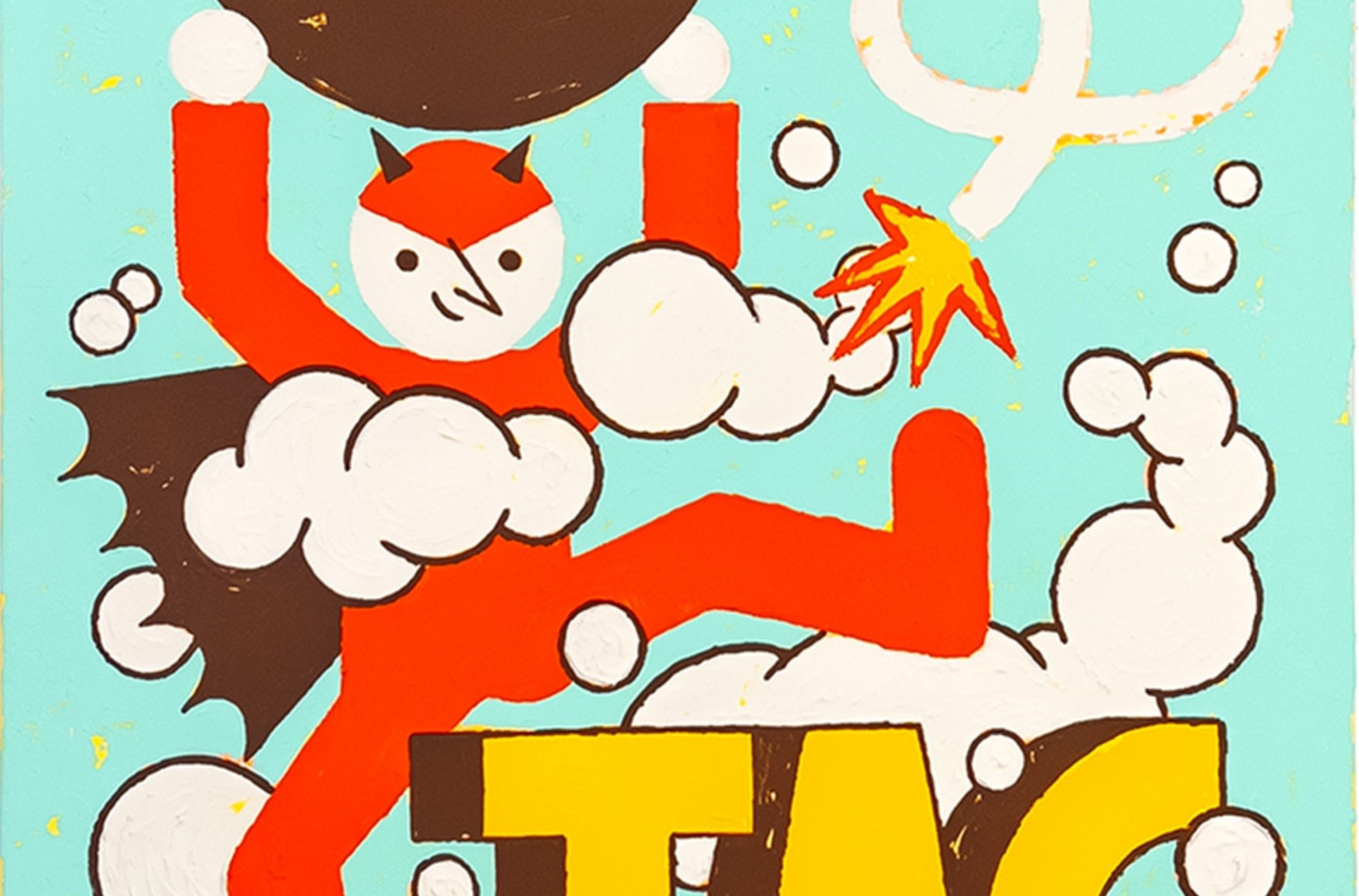 Los cuadros con formas claras y colores intensos de Kike Ibañez