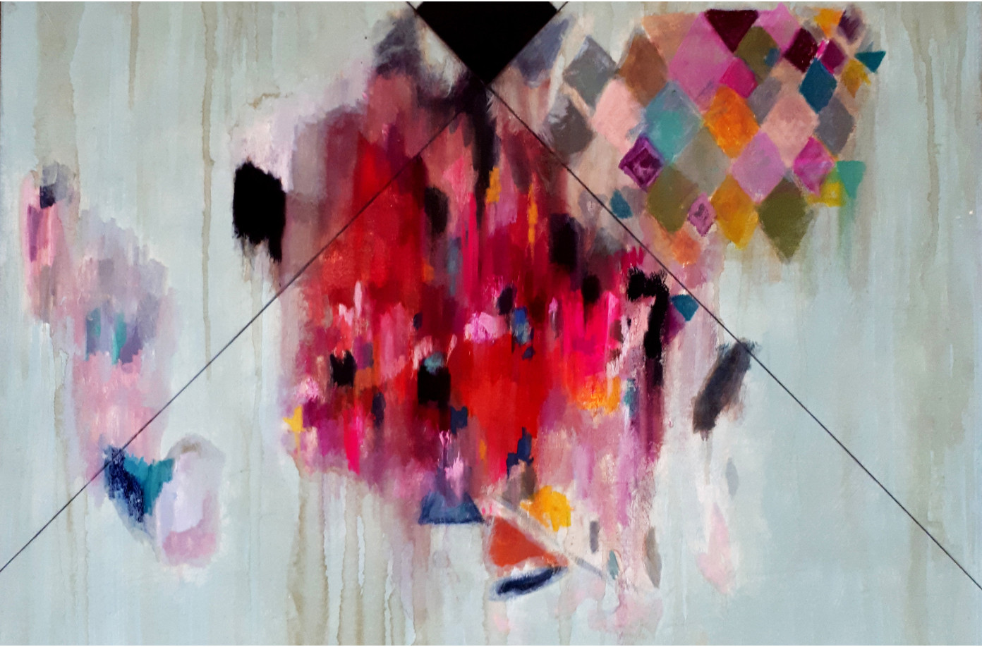 tableaux abstraits et colorés de Karenina Fabrizzi