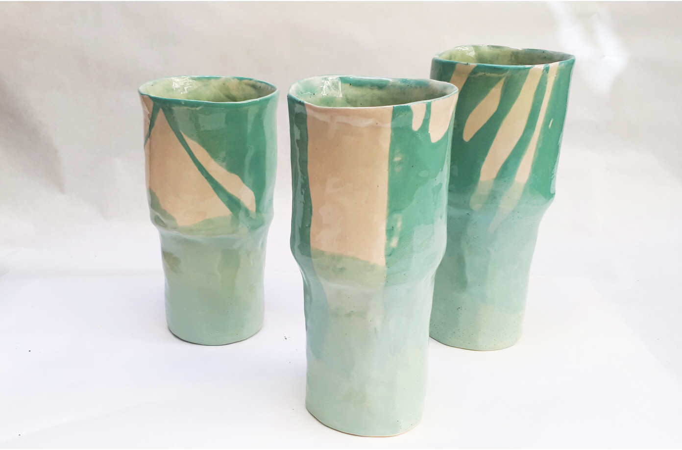 Floreros Jarrones en ceramica de diseño original fabricados a mano